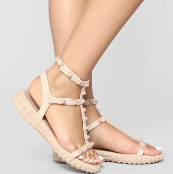 Comfy Studded Sandals - Picture 3 of 4